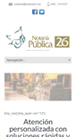 Mobile Screenshot of notaria26.com